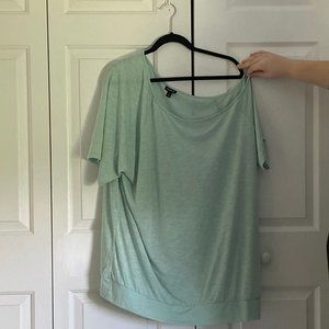 Torrid NWOT off-shoulder mint shirt